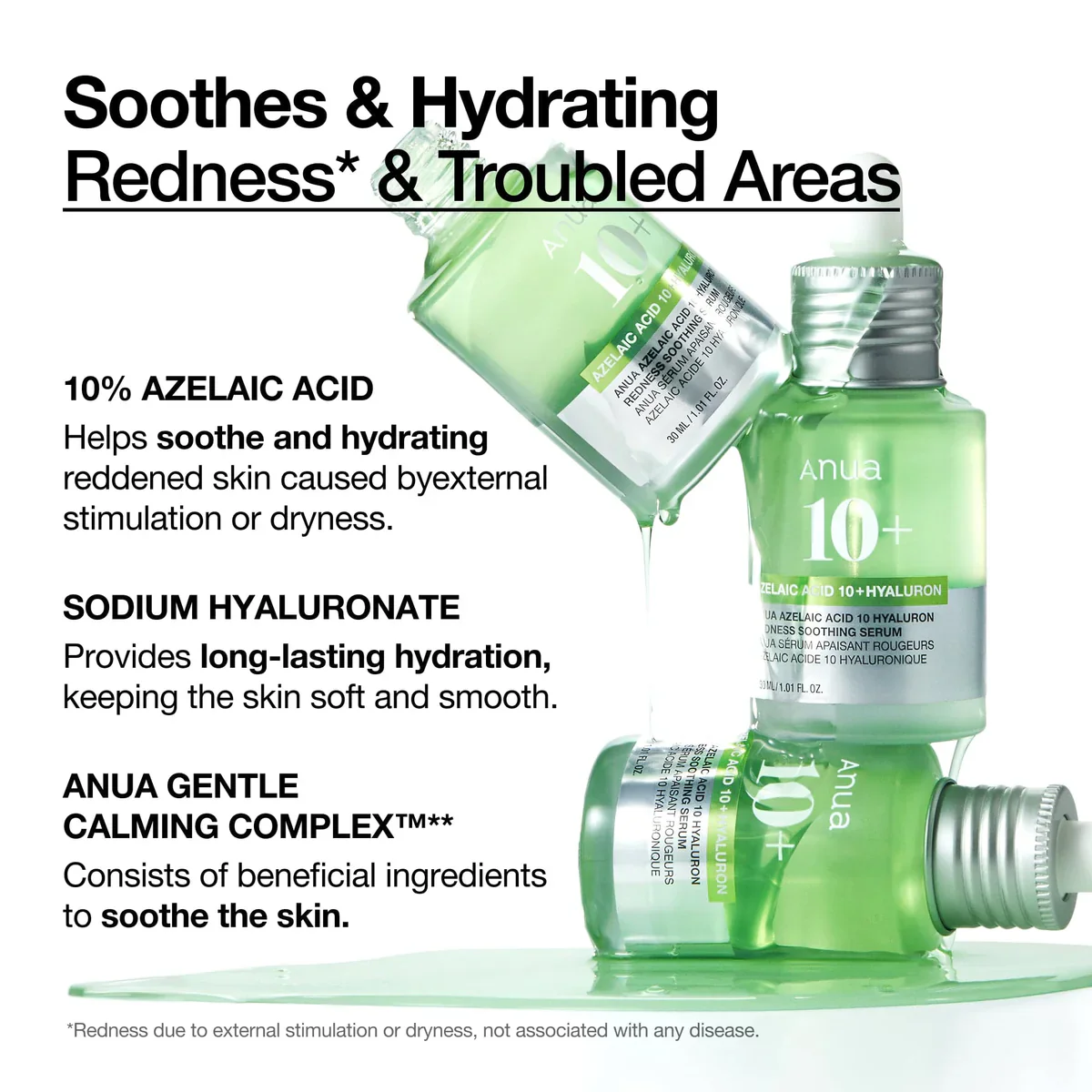 Anua Azelaic Acid 10 Hyaluron Redness Soothing Serum 30ml - Image 4