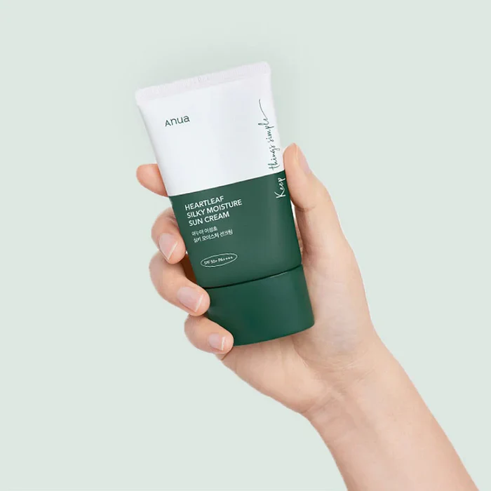 Anua Heartleaf Silky Moisture Sunscreen SPF50+ PA++++ - Image 3