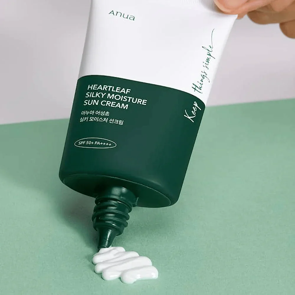 Anua Heartleaf Silky Moisture Sunscreen SPF50+ PA++++ - Image 4
