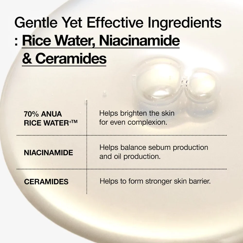 Anua Rice 70 Glow Milky Toner 250ml - Image 2