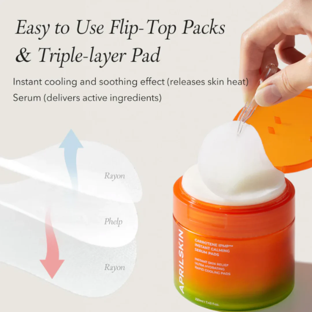 APRILSKIN Carrotene IPMPâ„¢ Instant Calming Serum Pads - Image 4