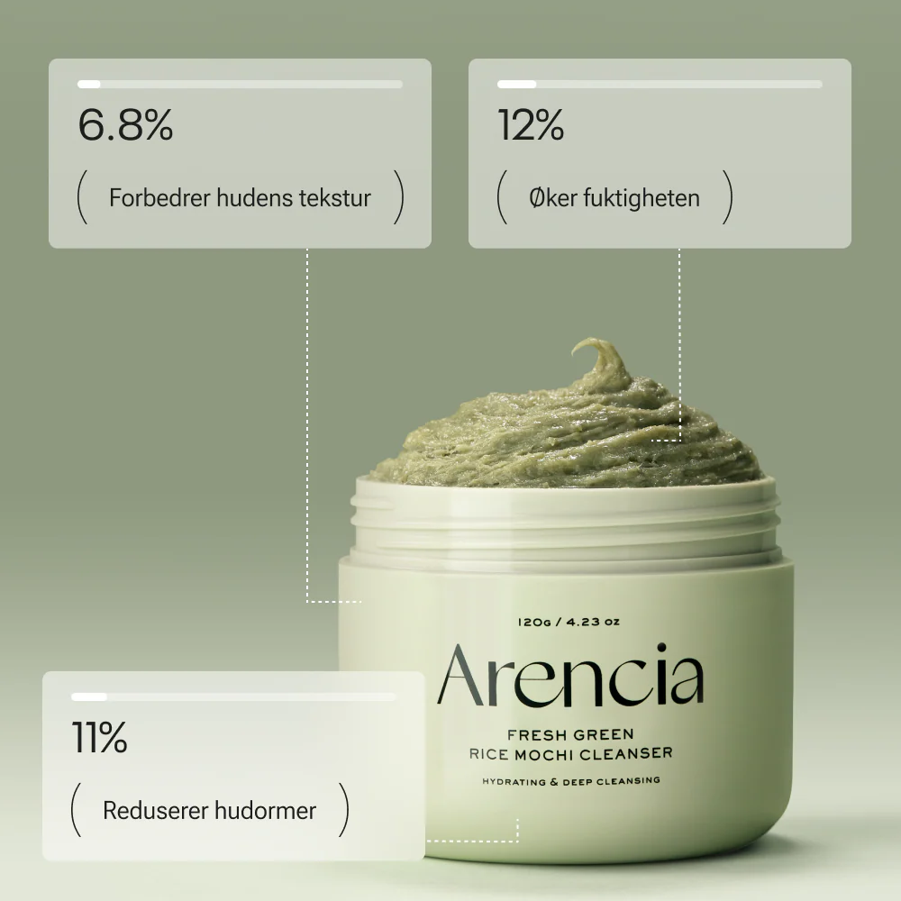 Arencia Fresh Green Rice Mochi Cleanser 120g - Image 3