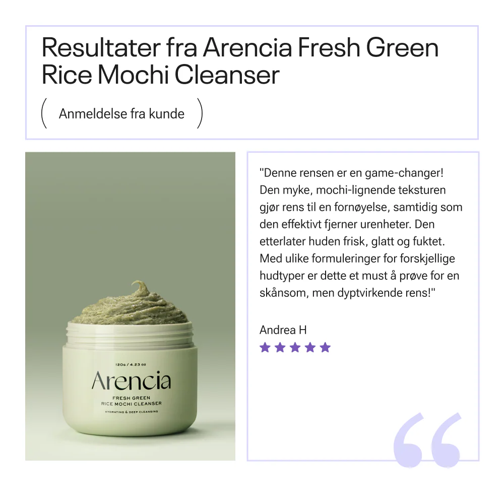 Arencia Fresh Green Rice Mochi Cleanser 120g - Image 4