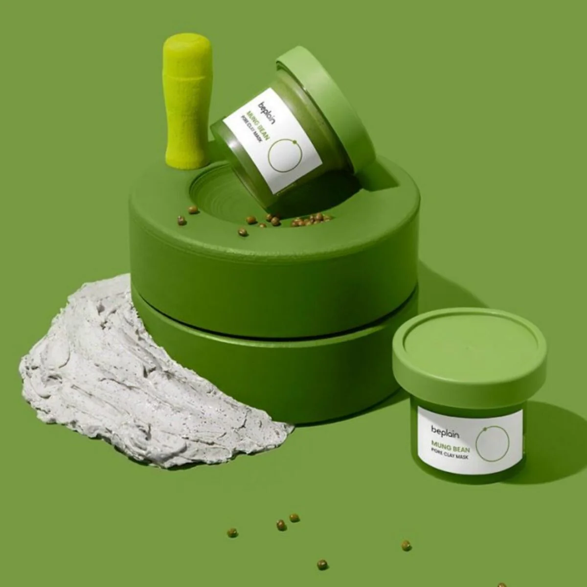 Beplain Mung Bean Pore Clay Mask 120ml - Image 5
