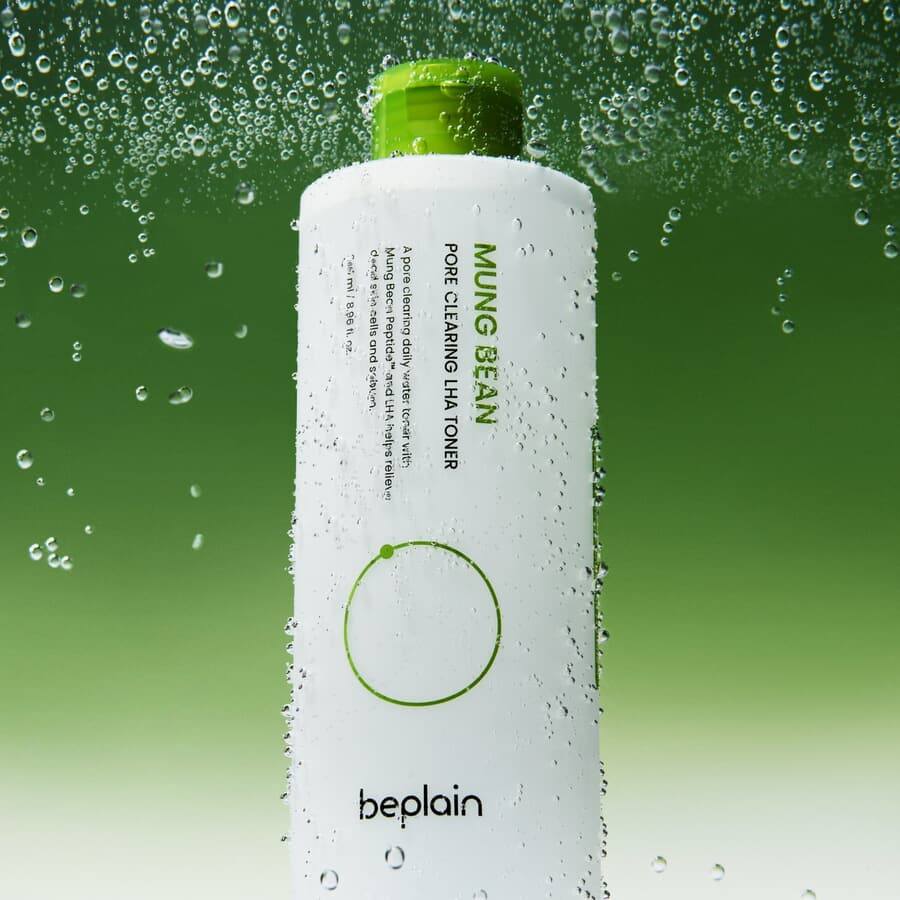 Beplain Mung Bean Pore Clearing LHA Toner 265ml - Image 2