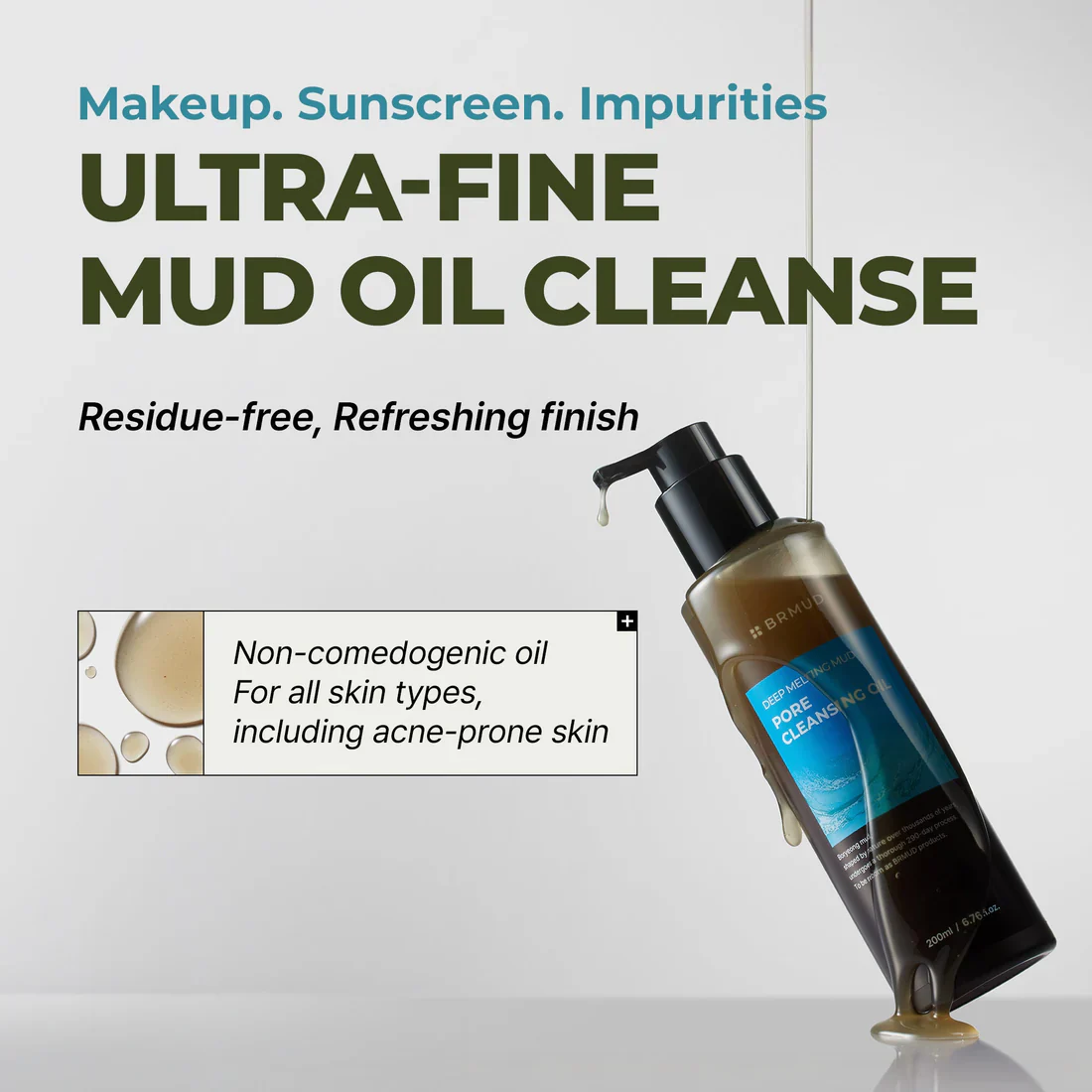 Brmud Deep Melting Mud Pore Cleansing Oil - Image 2