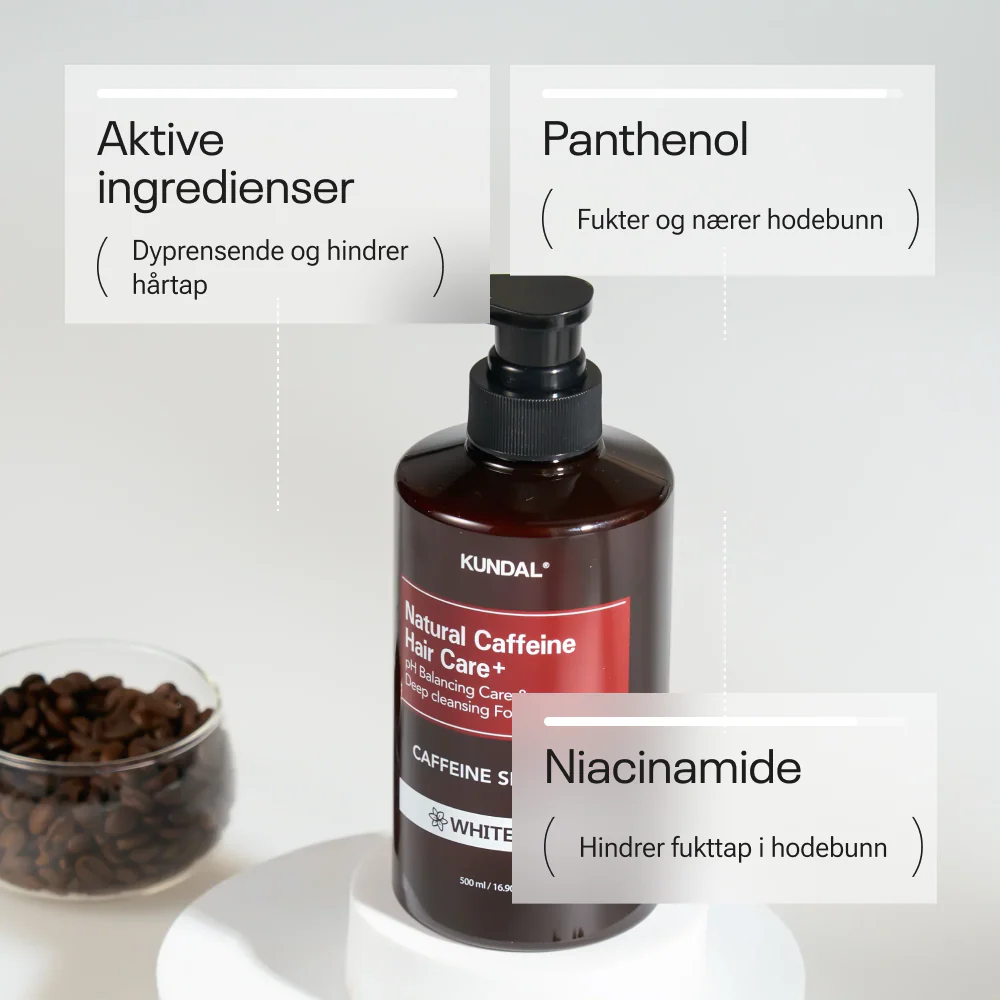 Kundal Natural Caffeine & Intensive Scalp Care+ Shampoo Cherry Blossom 500ml - Image 3