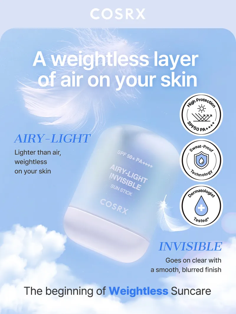 COSRX Airy-Light Invisible Sun Stick 19 g - Image 2
