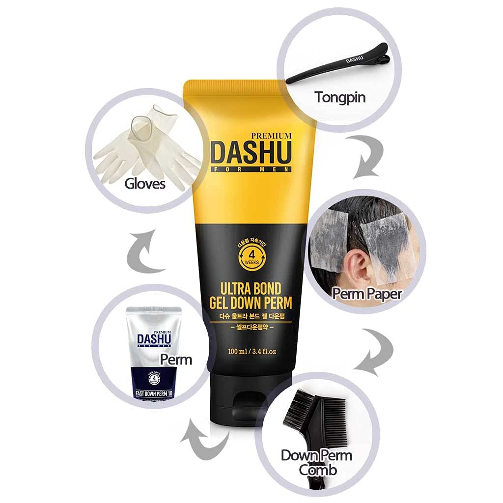 Dashu For Men Premium Ultra Bond Gel Down Perm 100ml - Image 5