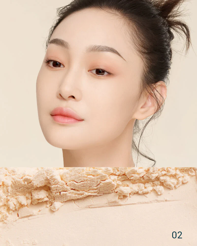 Florasis Fairy Peach Blossom Ultra-Light Setting Powder 02 Jade - Image 2