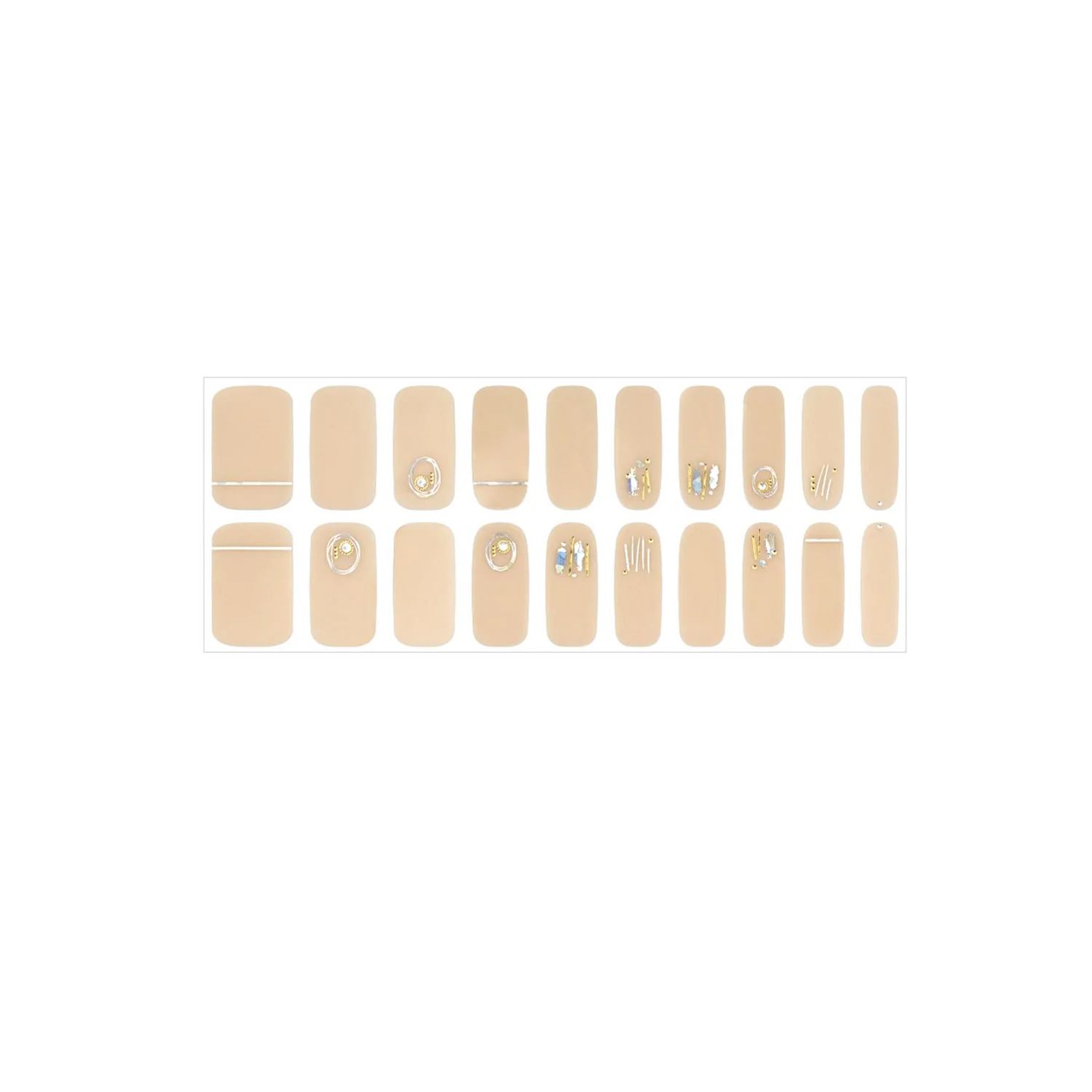 Glossy Blossom Gel Nail Strips Emotional Motion