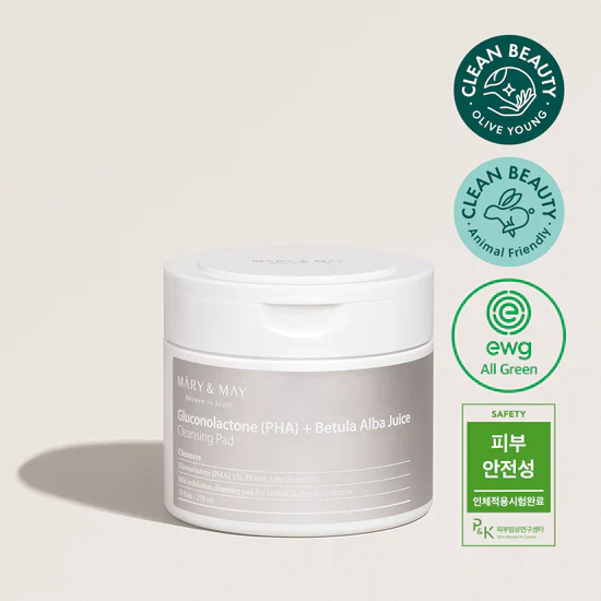 Mary & May Gluconolactone (PHA) +Betula Alba Juice Cleansing Pad - Image 4