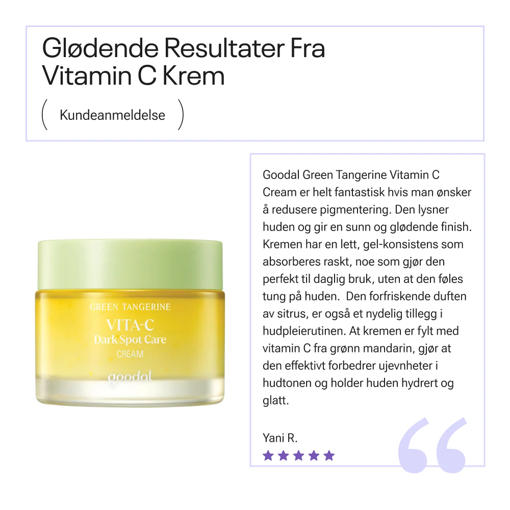 Goodal Green Tangerine Vita C Dark Spot Care Cream - Image 4