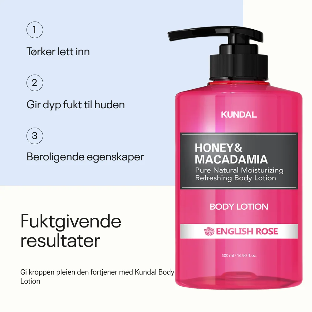 Kundal Honey & Macadamia Pure Body Lotion Baby Powder 500ml - Image 4