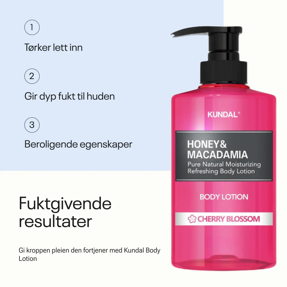 Kundal Honey & Macadamia Pure Body Lotion Cherry Blossom 500 ml - Image 4