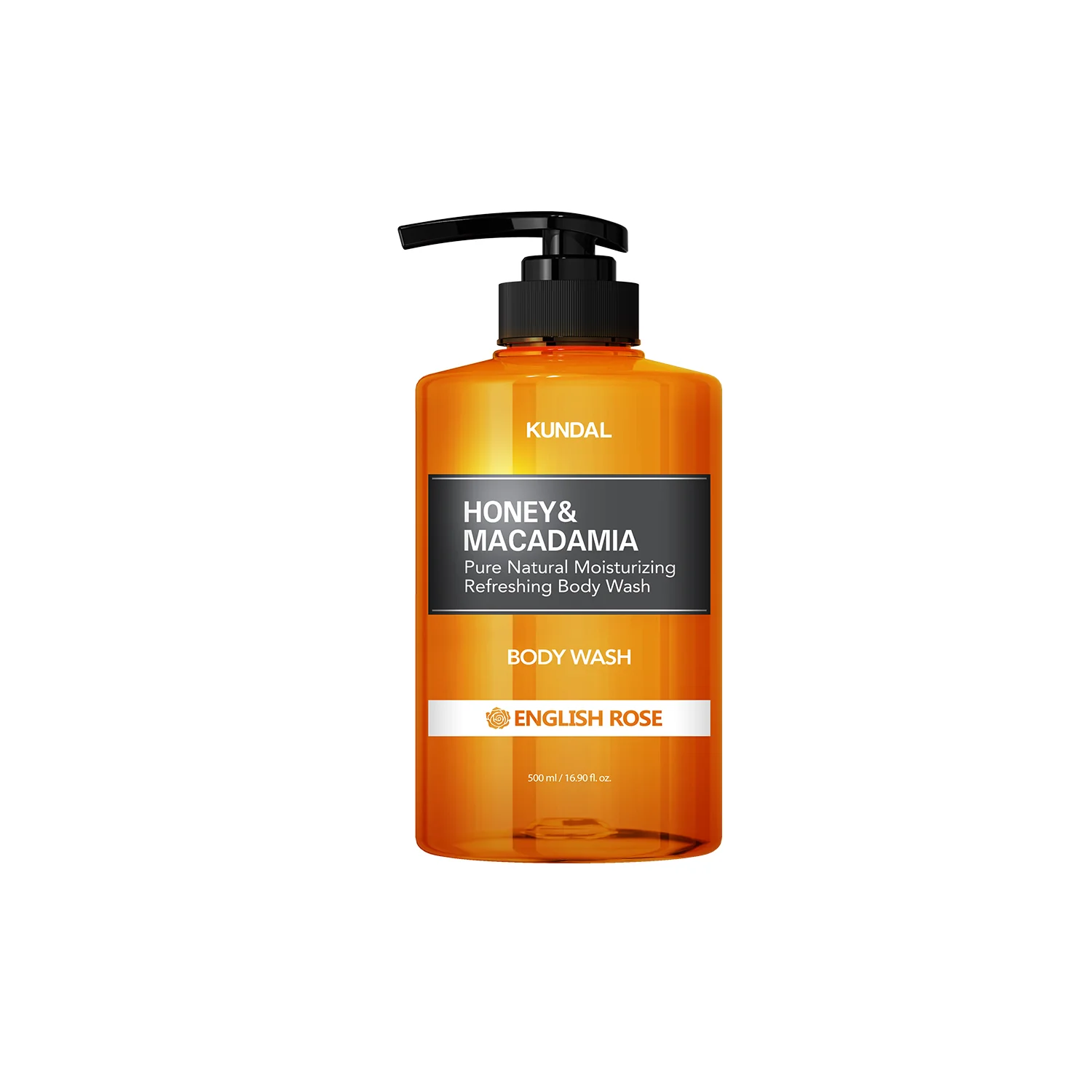 Kundal Honey & Macadamia Pure Body Wash English Rose 500ml