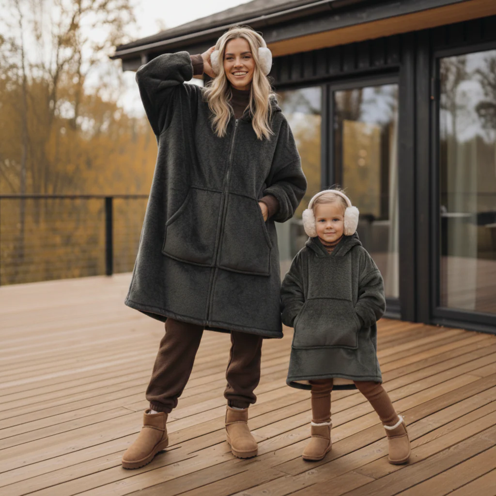 Beauty Mall Kosegenser For Barn – Rosa Med Prikker - Image 4