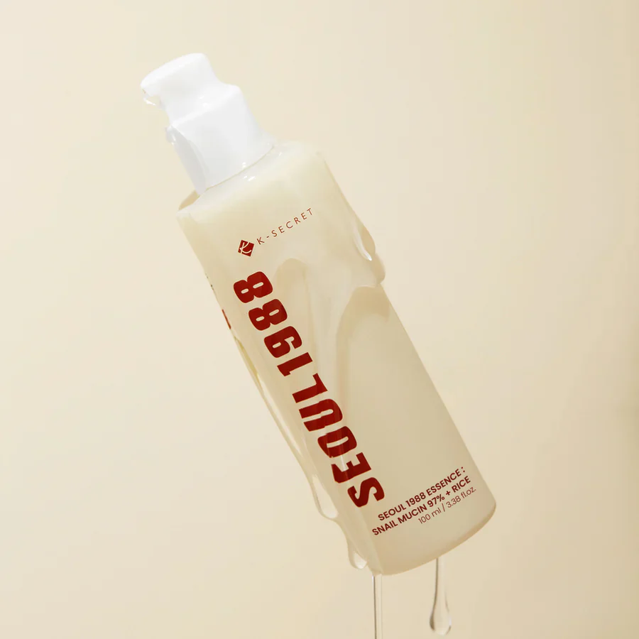 K-Secret Seoul 1988 Essence Snail mucin 97% + Rice 100ml - Image 4