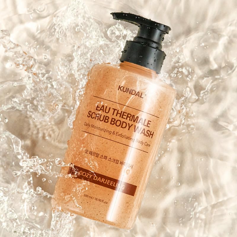 Kundal Scrub Body Wash – Cozy Darjeeling 500ml - Image 4
