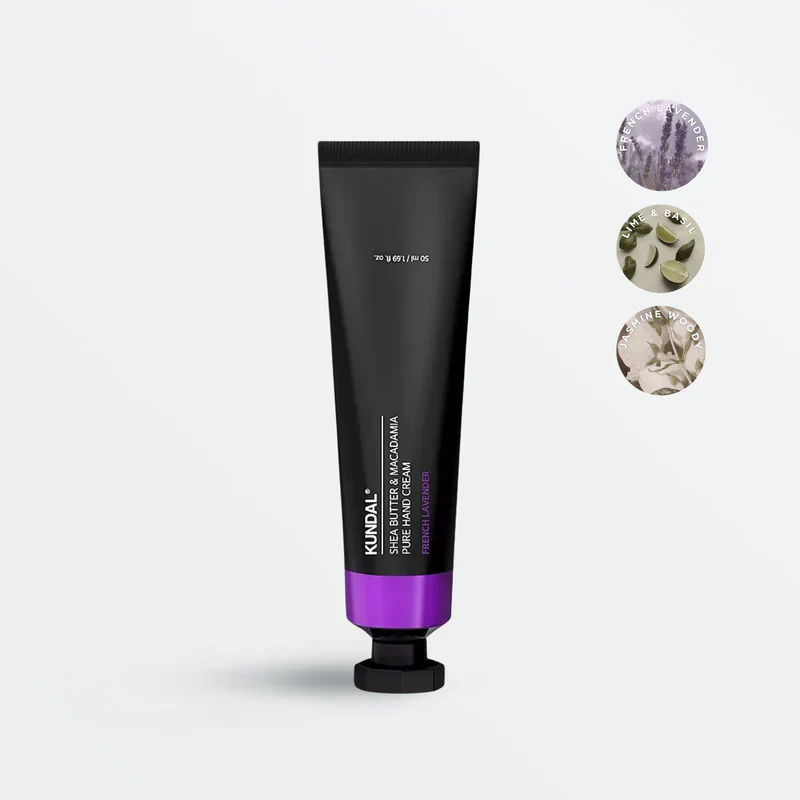 Kundal Shea Butter & Macadamia Pure Hand Cream - French Lavender - Image 2