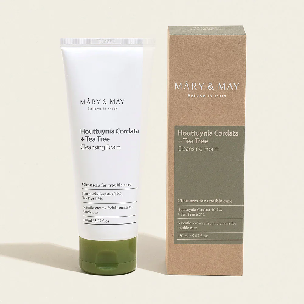 Mary & May Houttuynia Cordata + Tea Tree Cleansing Foam 150ml - Image 2