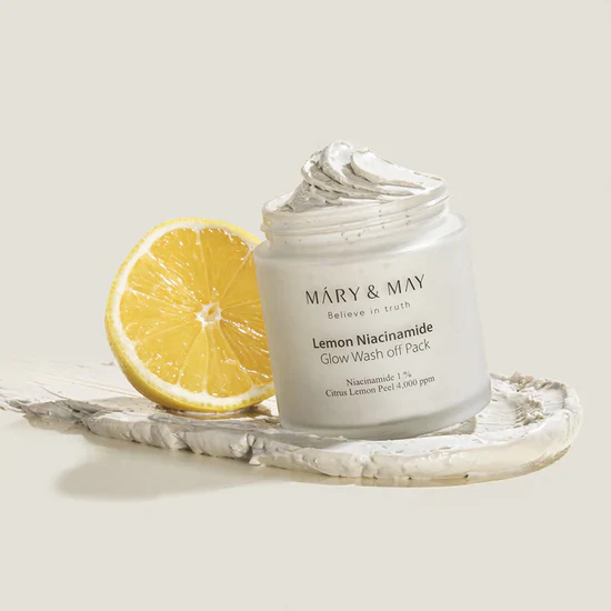 Mary & May Lemon Niacinamide Glow Wash off Pack - Image 2