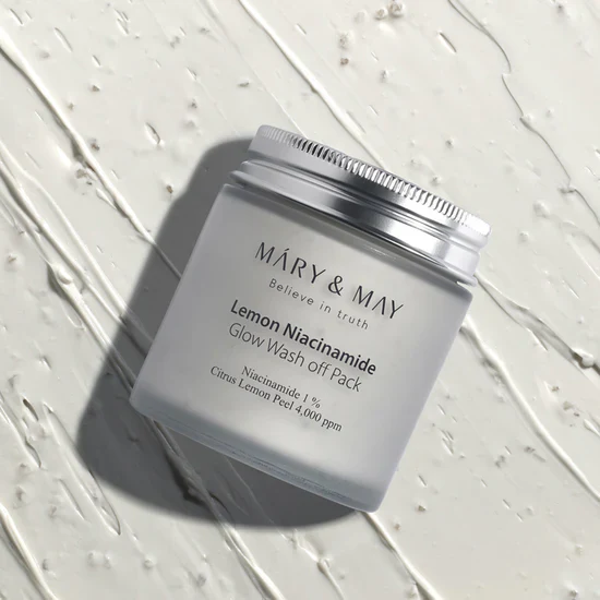 Mary & May Lemon Niacinamide Glow Wash off Pack - Image 3