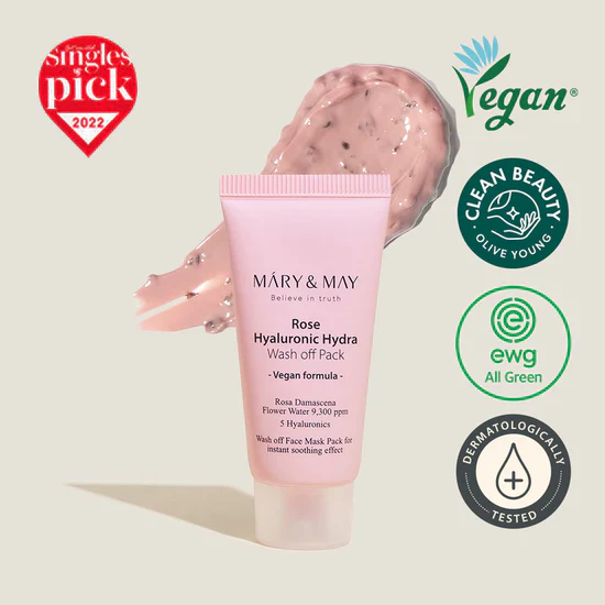 Mary & May Rose Hyaluronic Hydra Wash off Pack 30g - Image 2