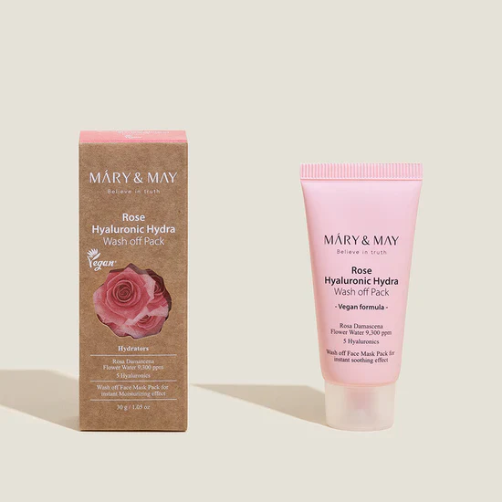 Mary & May Rose Hyaluronic Hydra Wash off Pack 30g - Image 3