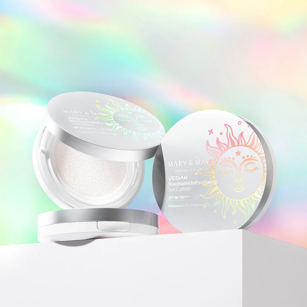 Mary & May Vegan Niacinamide Panthenol Sun Cushion SPF50+ PA++++ - Image 5