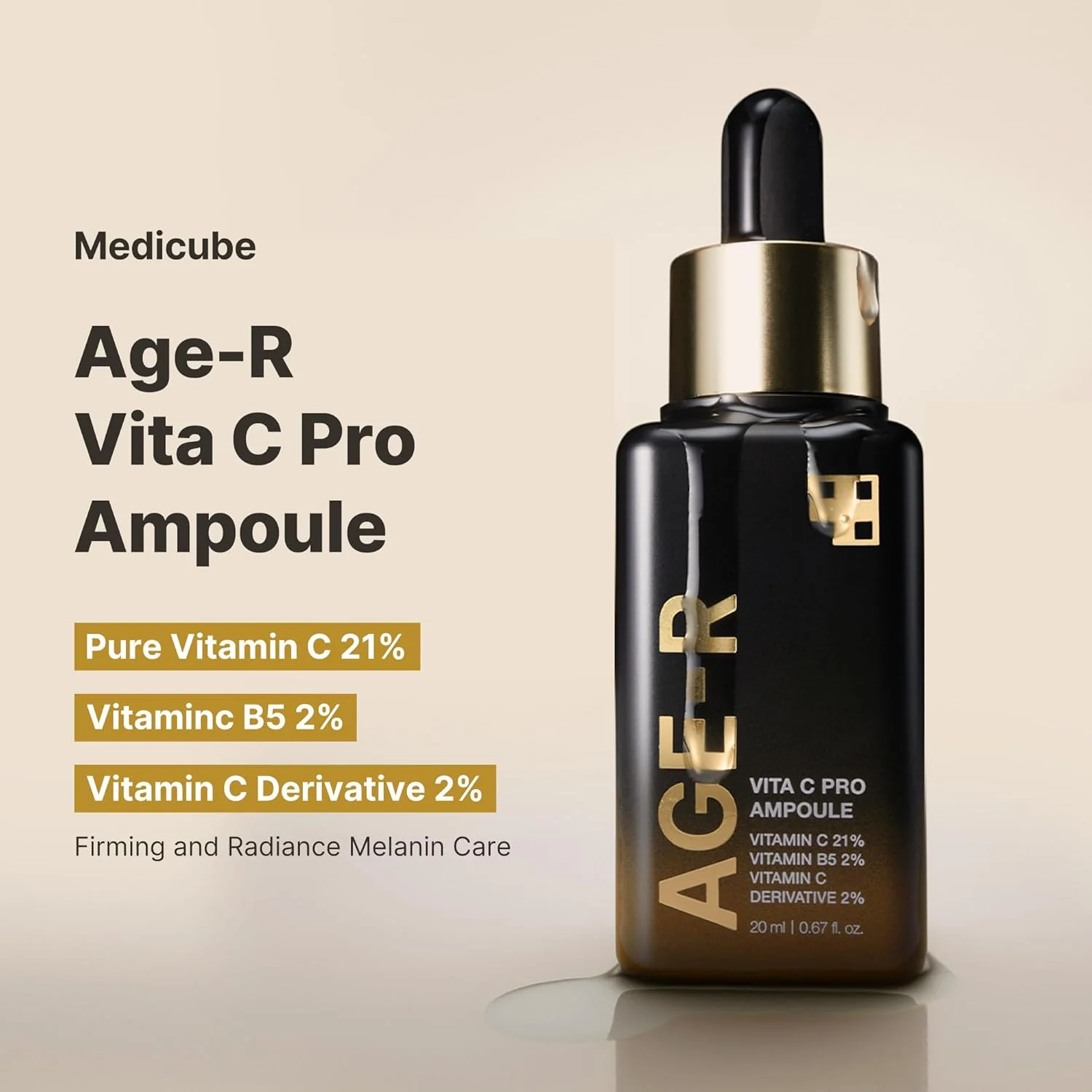 Medicube Age-R Vita C Pro Ampoule 20ml - Image 3