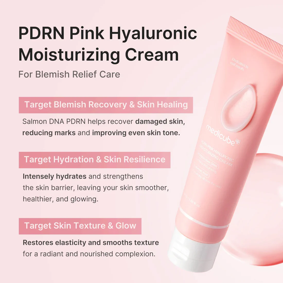 Medicube PDRN Pink Hyaluronic Moisturizing Cream - Image 3