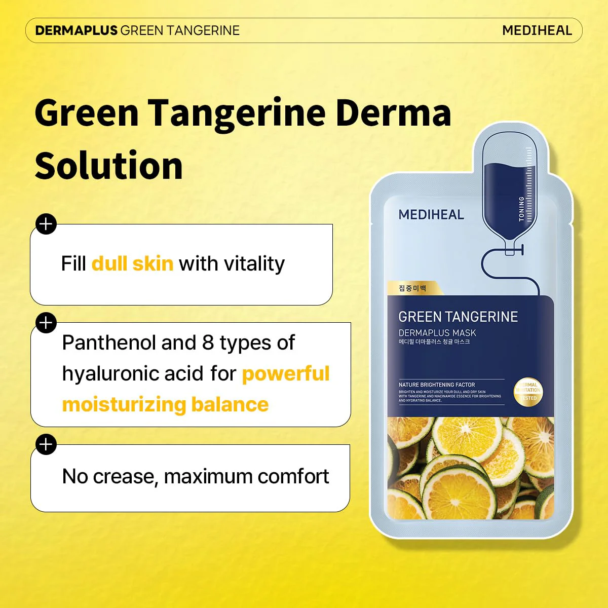 Mediheal Green Tangerine Dermaplus Mask - Image 4