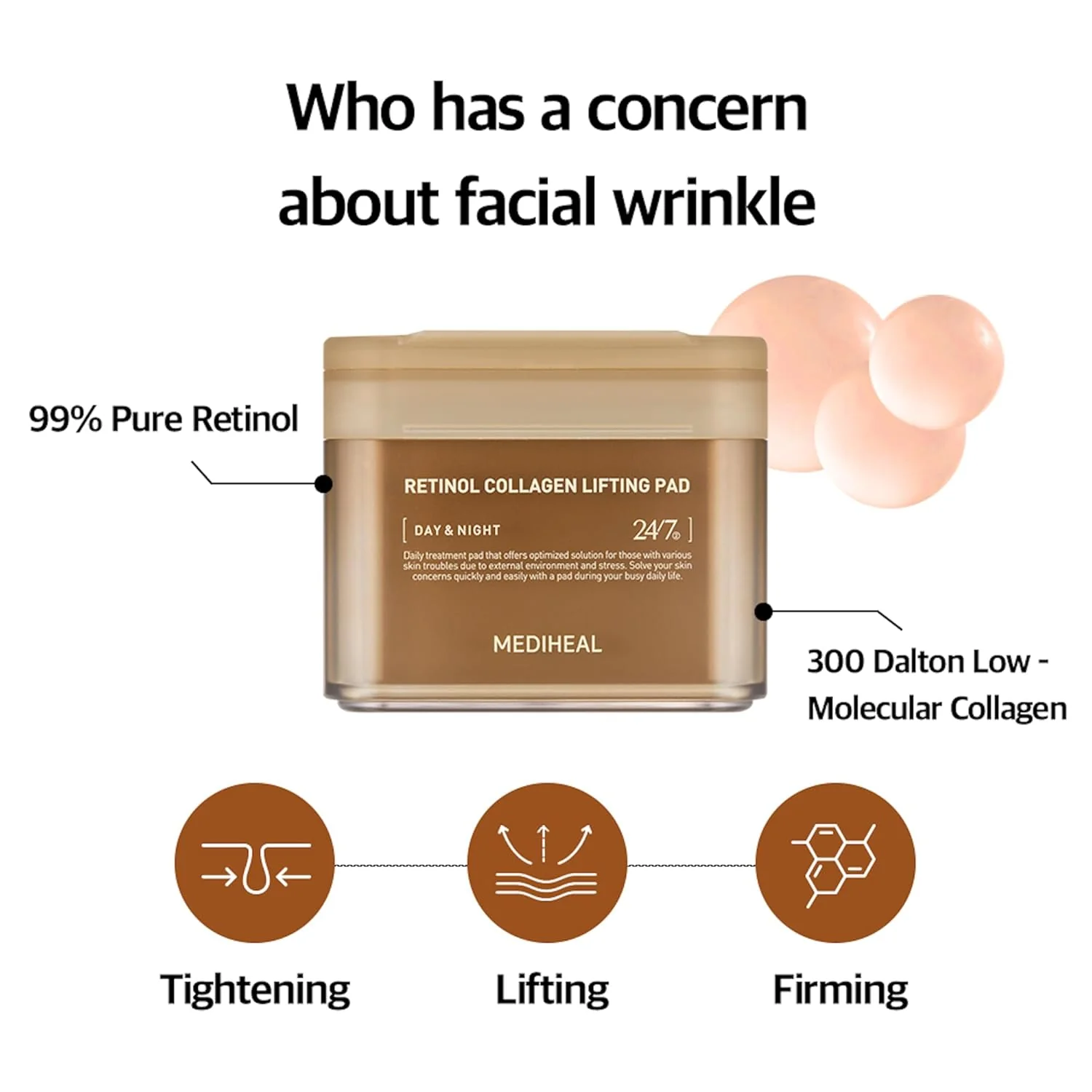 Mediheal Retinol Collagen Lifting Pad - Image 3