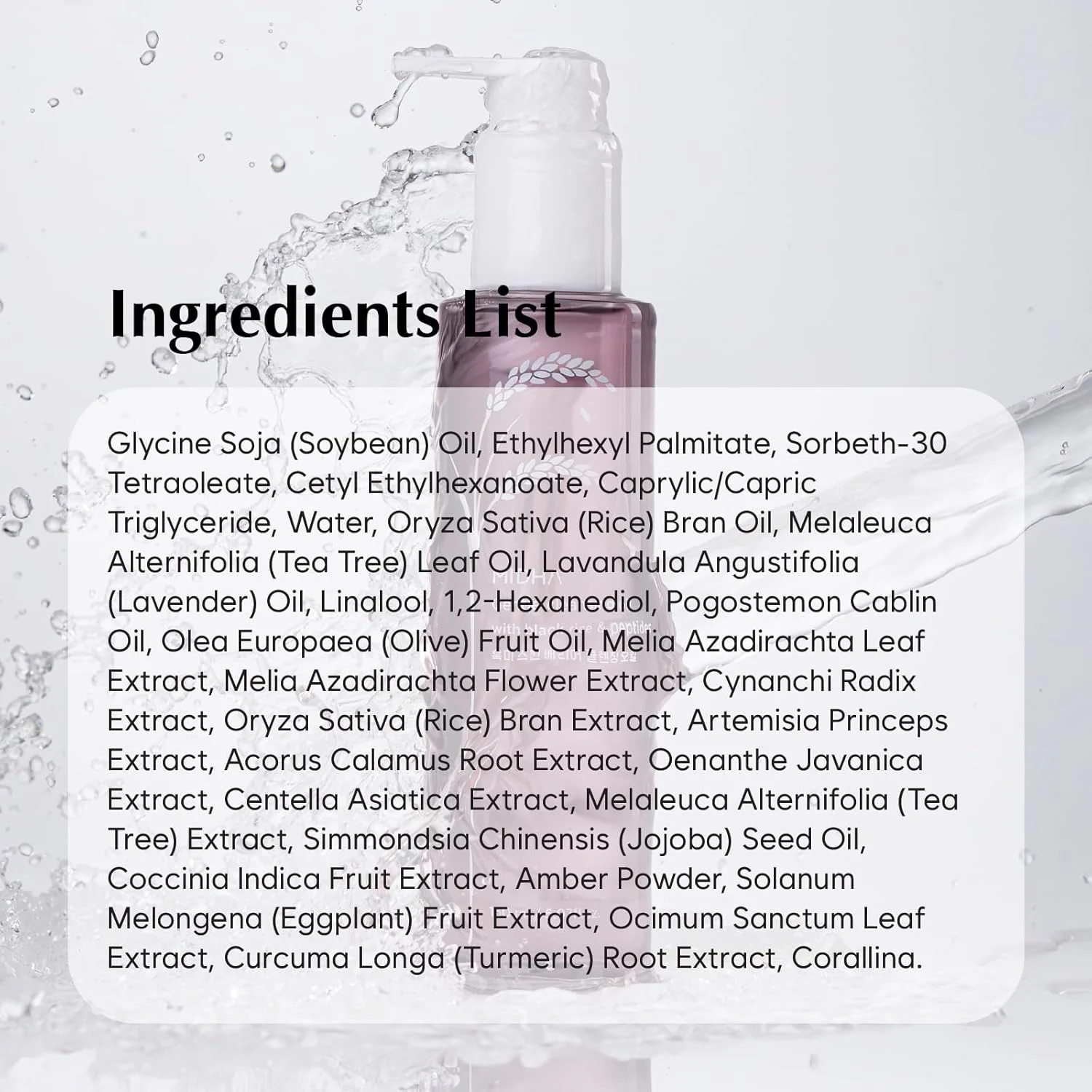 Midha Gentle Cleansing Oil With Black Rice & Peptides - Image 7