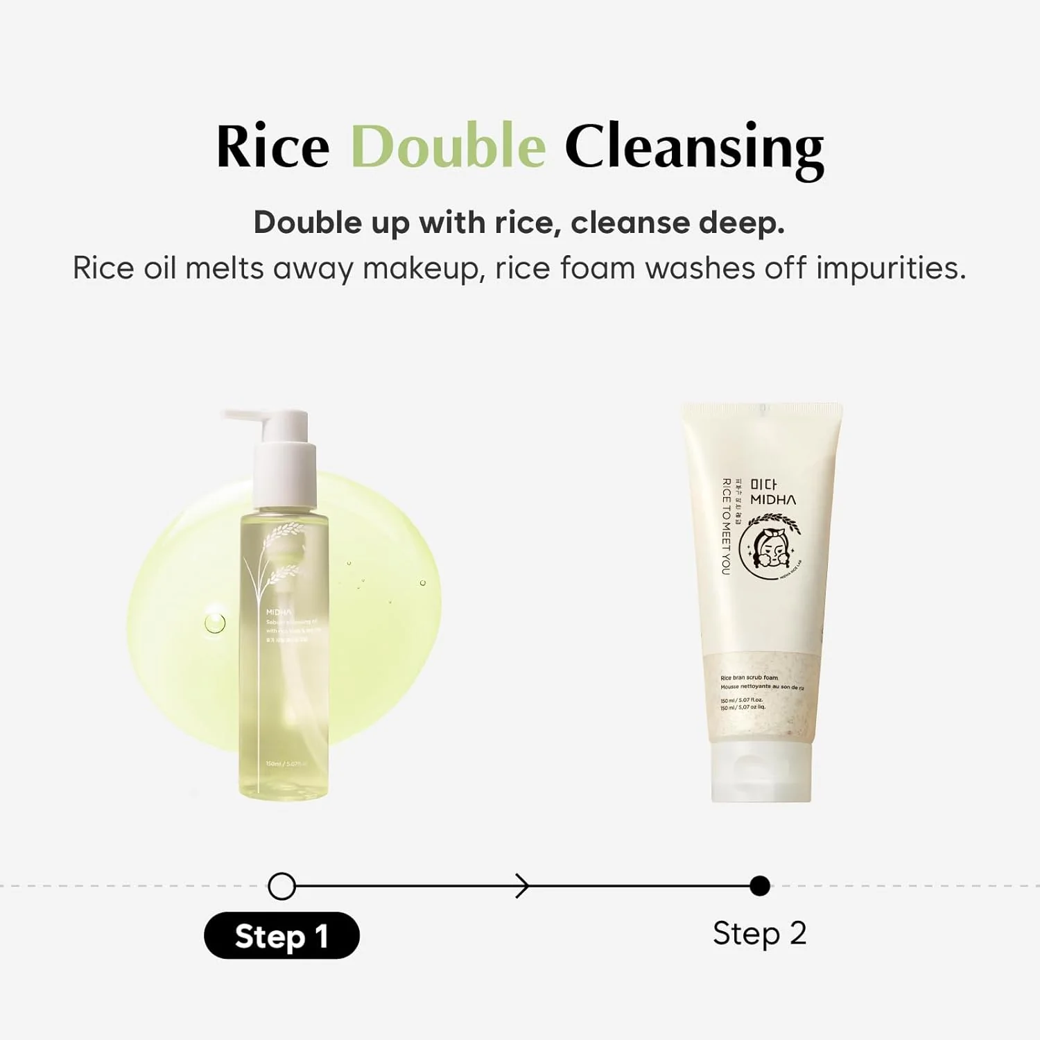 Midha Sebum Cleansing Oil With Rice Bran & Tea Tree - Image 4