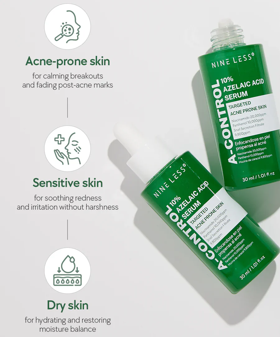 Nine Less A-Control 10% Azelaic Acid Serum - Image 3