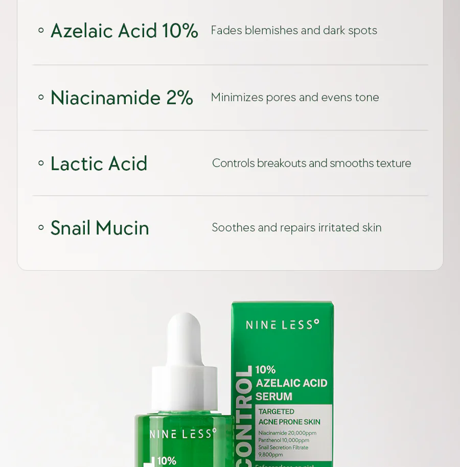 Nine Less A-Control 10% Azelaic Acid Serum - Image 4