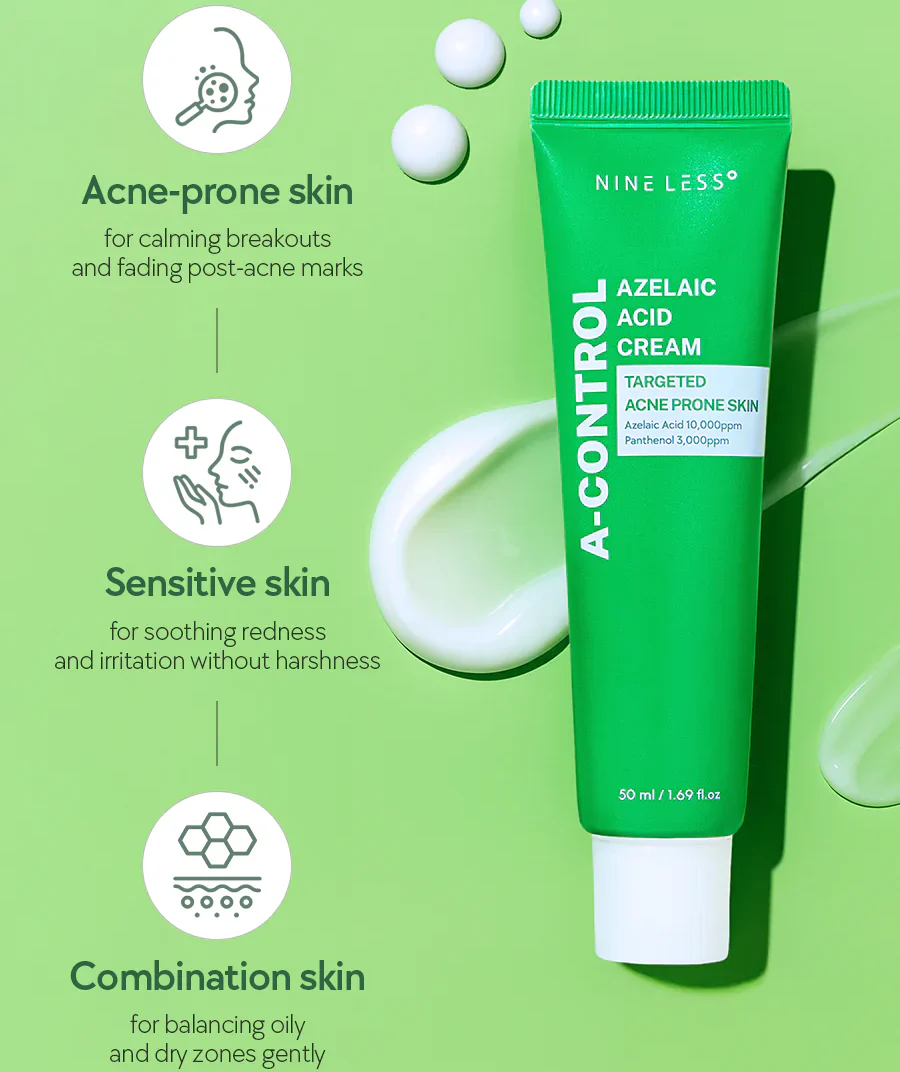 Nine Less A-Control Azelaic Acid Cream - Image 4