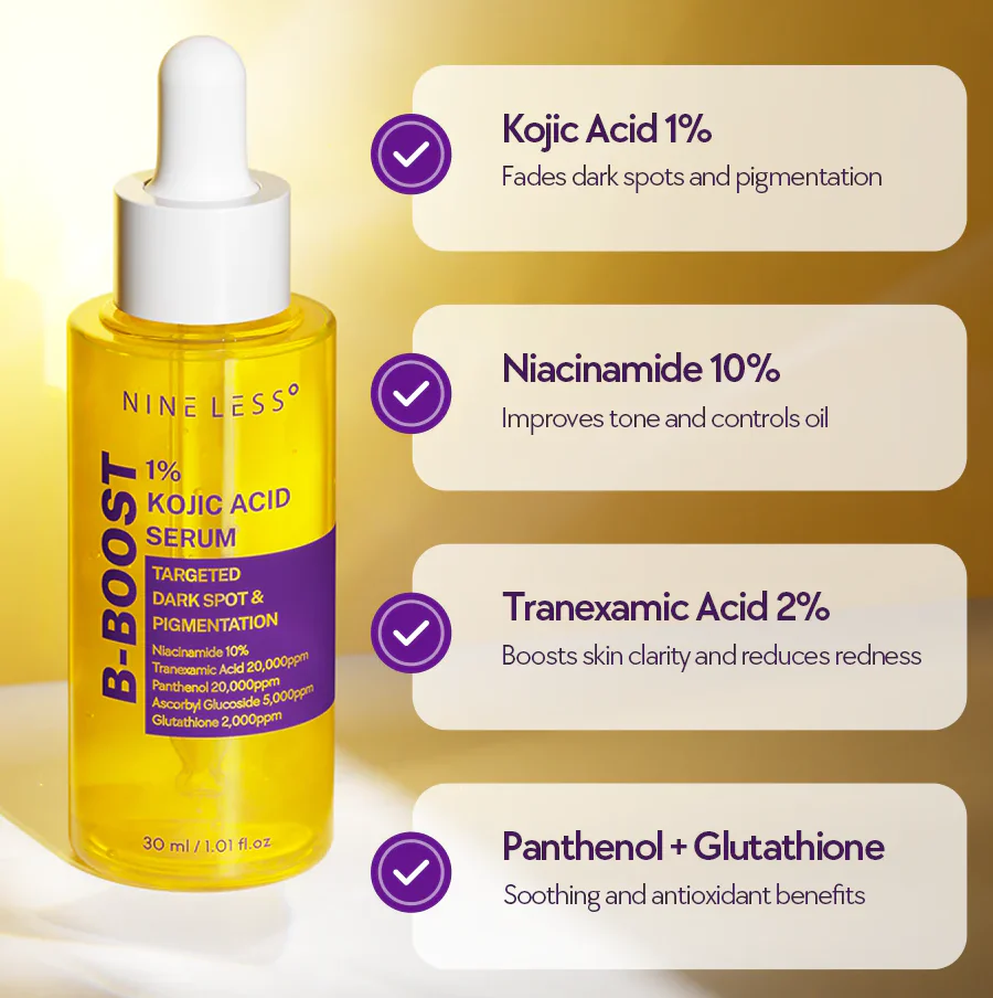 Nine Less B-Boost 1% Kojic Acid Serum - Image 3