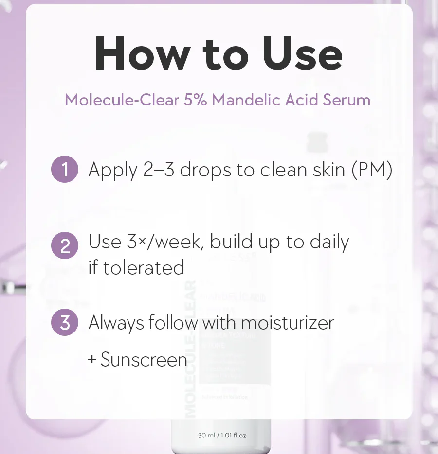 Nine Less Molecule-Clear 5% Mandelic Acid Serum - Image 6