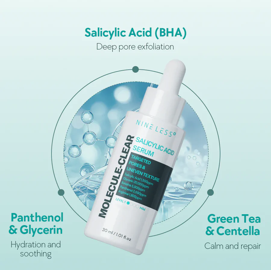 Nine Less Molecule-Clear Salicylic Acid Serum - Image 4