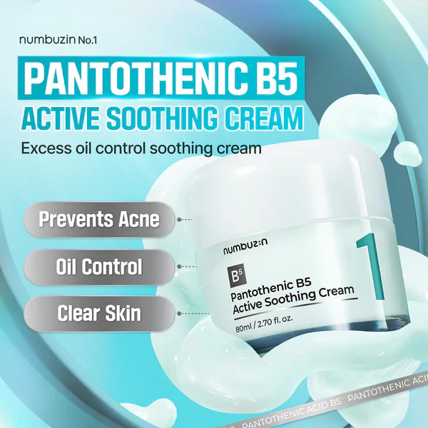 Numbuzin No.1 Pantothenic B5 Active Soothing Cream - Image 3
