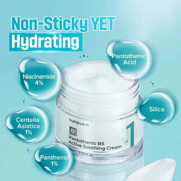 Numbuzin No.1 Pantothenic B5 Active Soothing Cream - Image 5