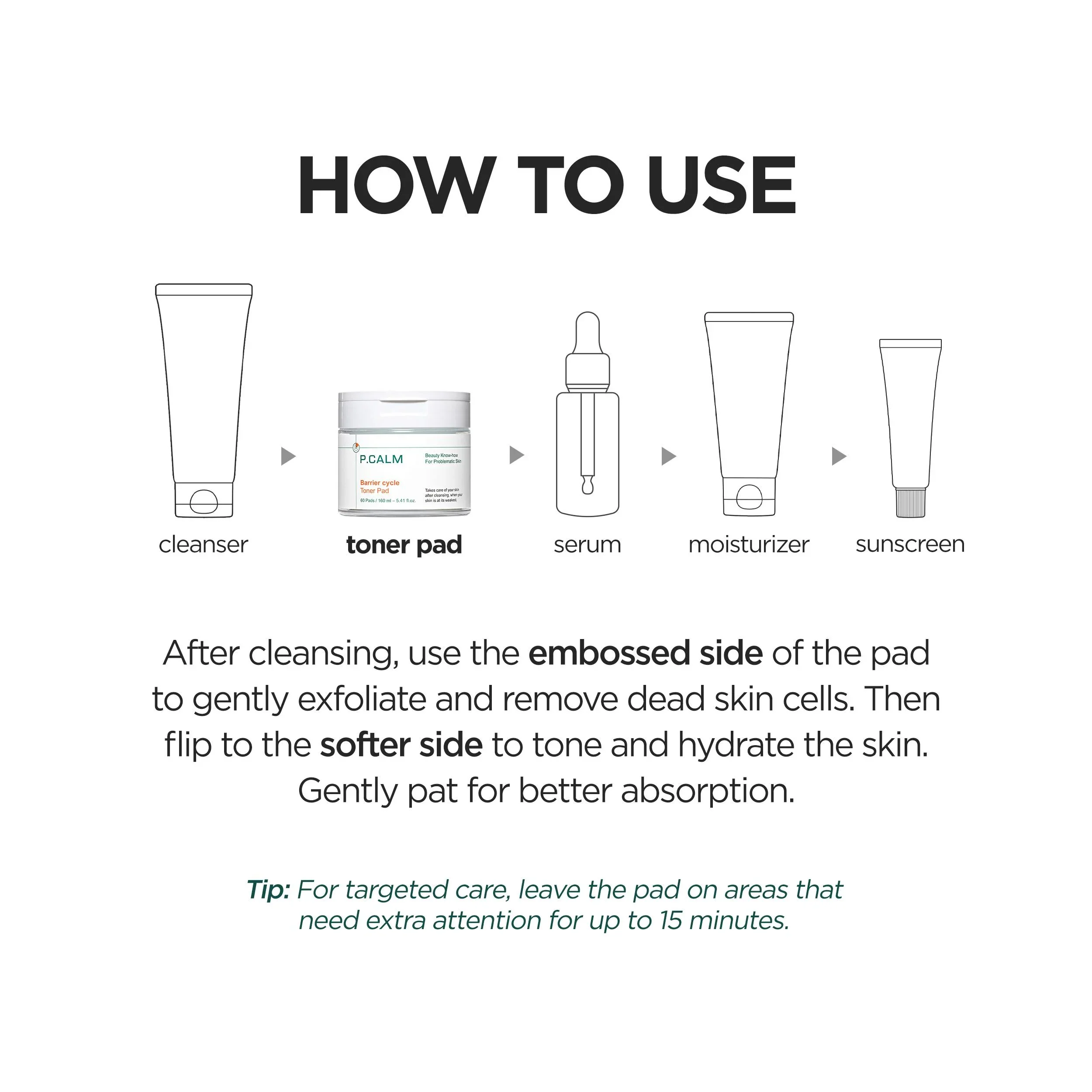 P.CALM Barrier Cycle Toner Pad - Image 8