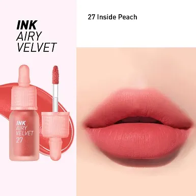 Peripera Ink Airy Velvet 027 Inside Peach - Image 2