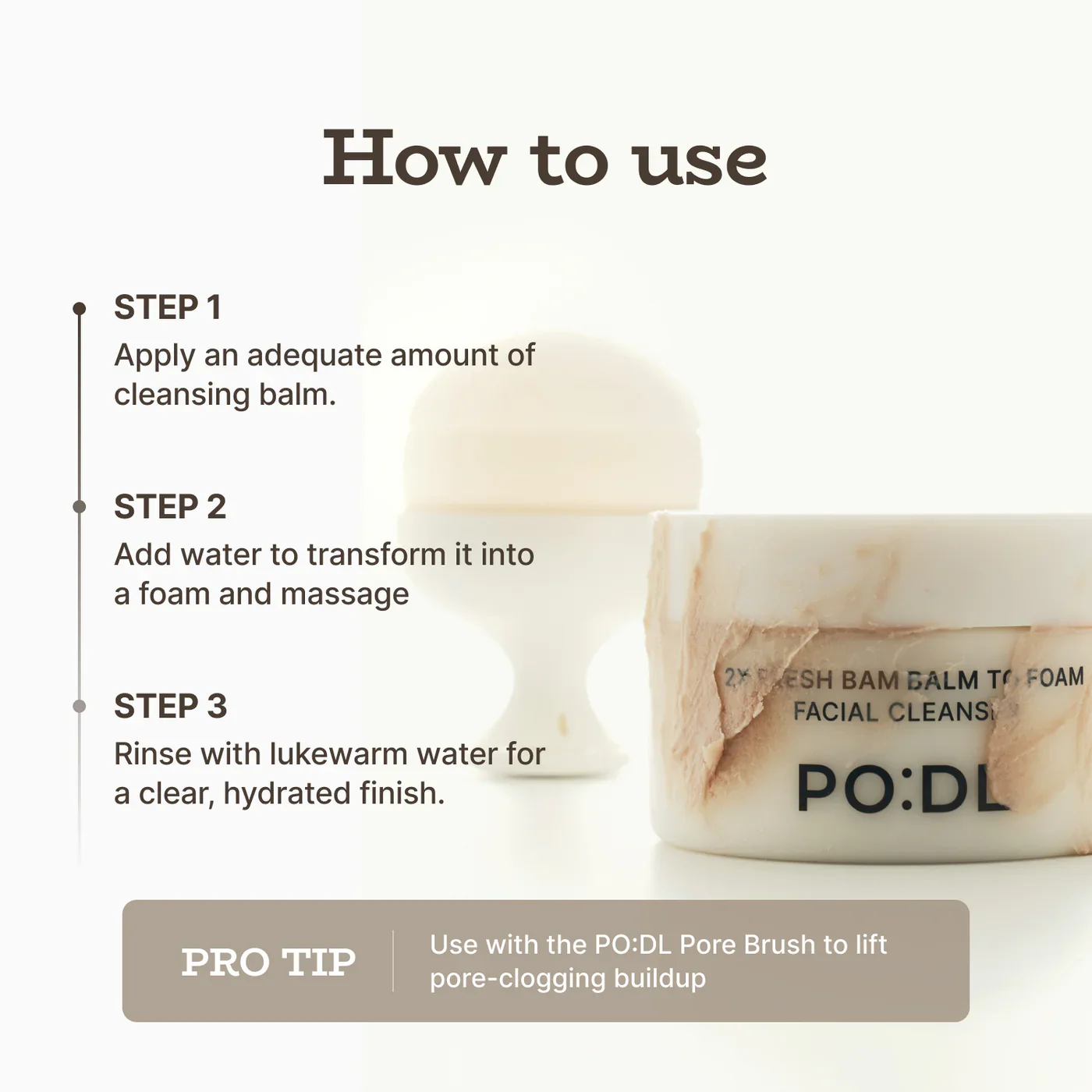 PO:DL 2X Fresh Bam Balm To Foam Cleanser - Image 8