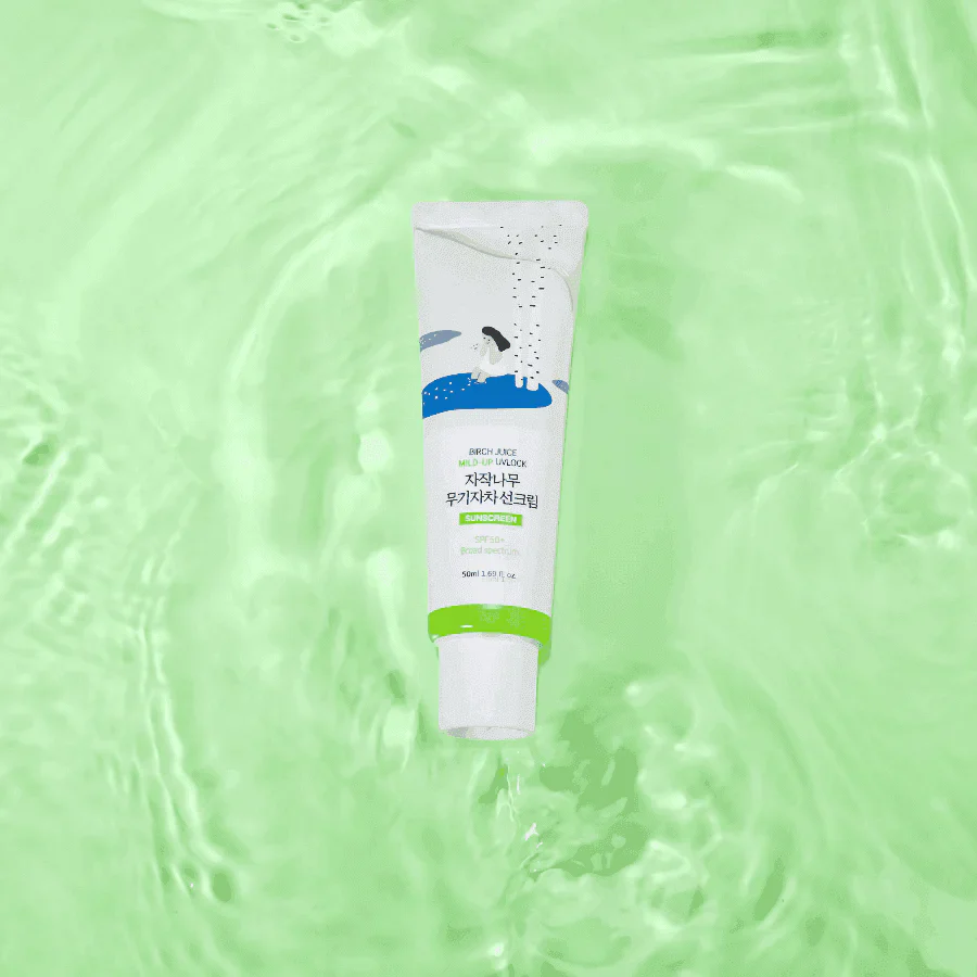 Round Lab Birch Juice Moisturizing Mild Up Sunscreen SPF50+ - Image 4