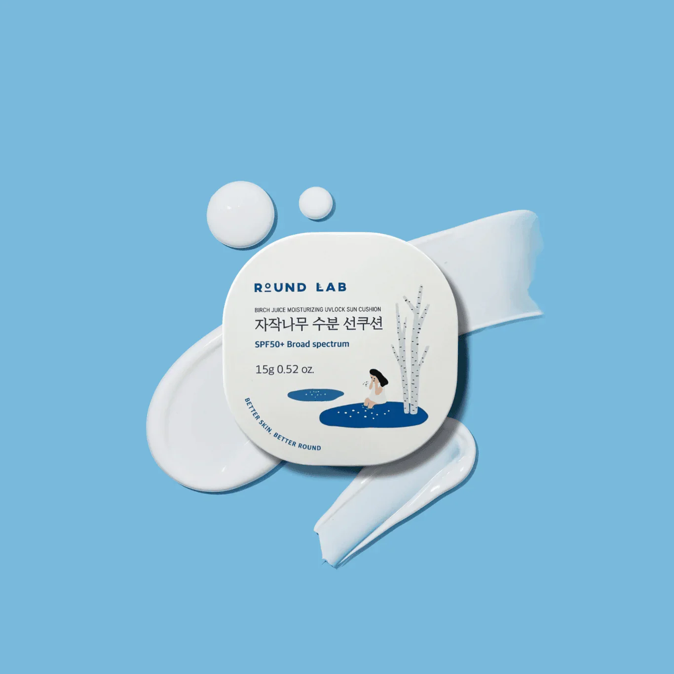 Round Lab Birch Juice Moisturizing Sun Cushion - Image 3