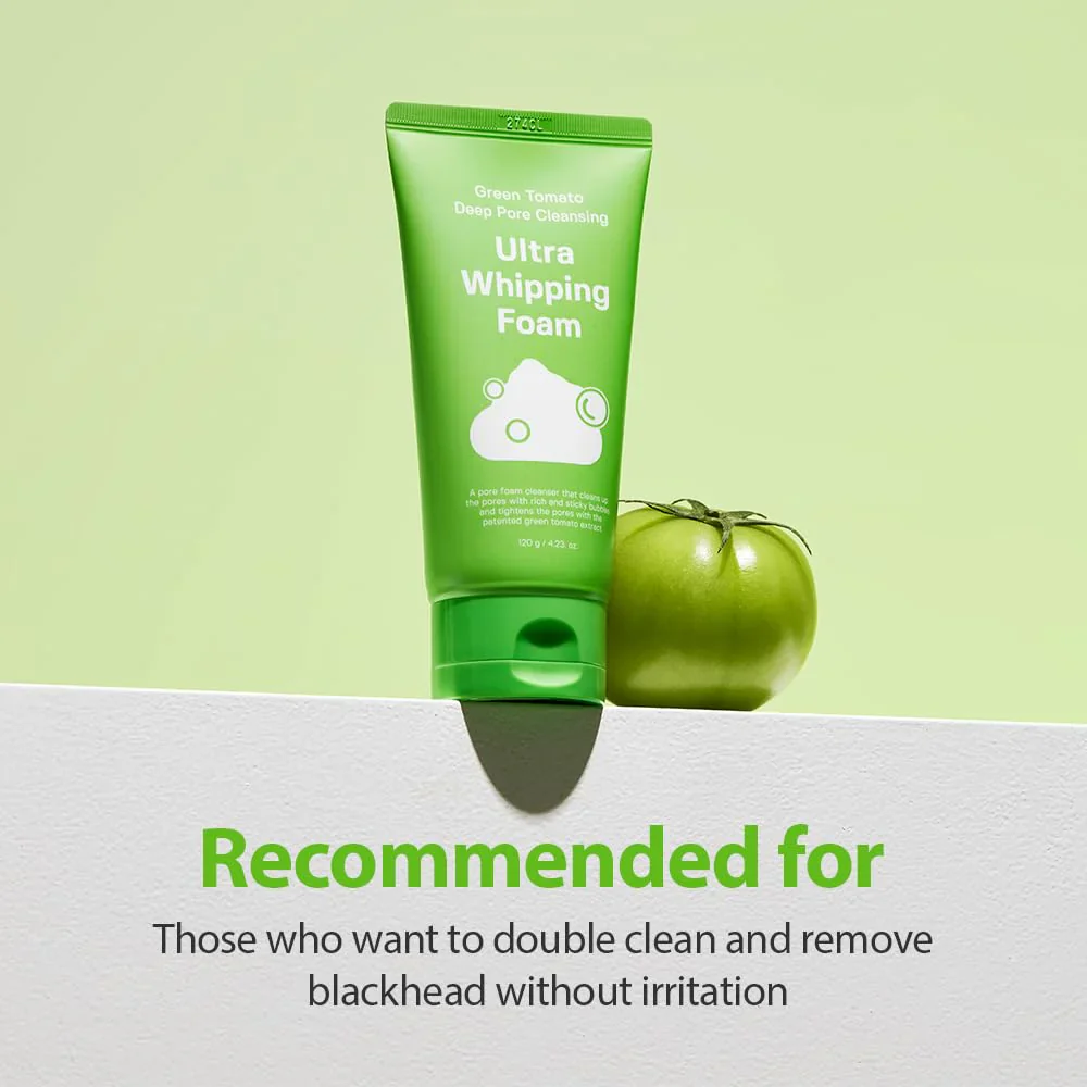 Sungboon Editor Green Tomato Deep Pore Cleansing Ultra Whipping Foam - Image 2